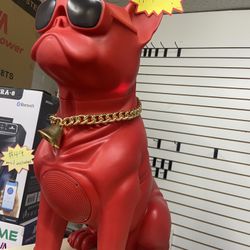Speaker , Portable, Bluetooth. Red Dog Now $59!