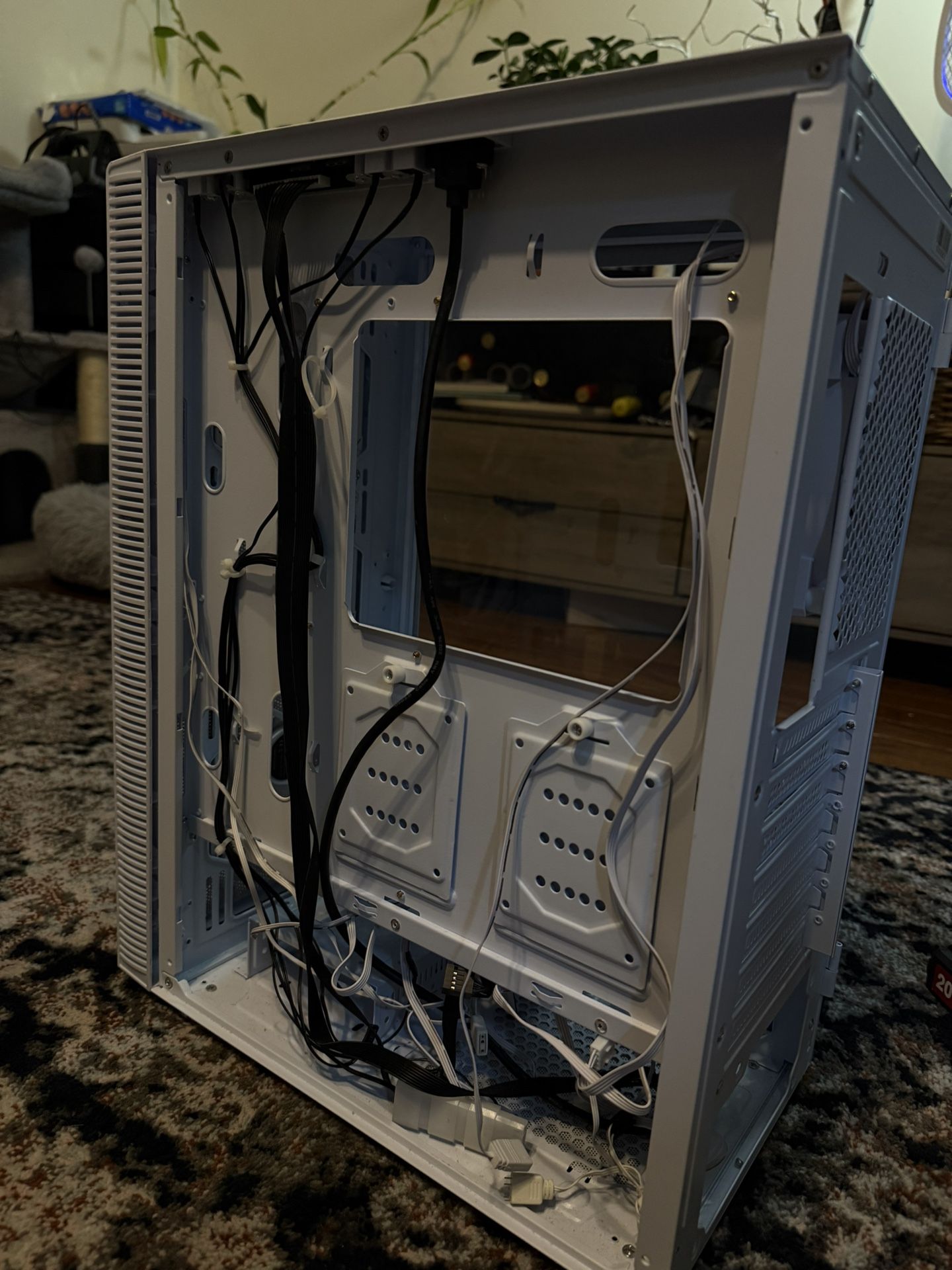 For Sale: Computer Case with Lian Li and Montech Fans (White, ARGB Lighting)