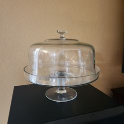 Crystal Domed Cake Plate