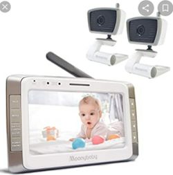 Moonbaby Split Screen digital Video Baby monitor
