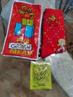 McDonald's Grinch Socks And Salt