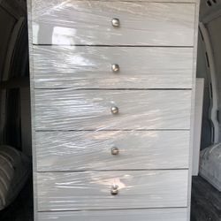 Dresser white or black color five boxes cajonera cómoda cinco cajones En Color Negro , Blanco Con Rosa