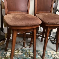 Bars Stool Solid Wood $130 For Both 