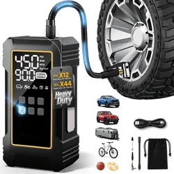 12000mAh Portable Tire Inflator Air Compressor 150PSI Cordless