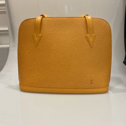 LOUIS Vuitton Alma Yellow Epi Leather