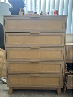 3 Boho styled dressers