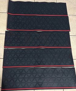 Spurtar 35" x 10" Rubber Stair Treads, 5Pack Outdoor Stair Treads Non-Slip Truck Runner NEW