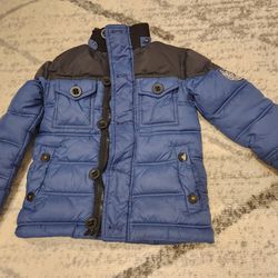 Diesel Boys Blue Jacket Size 4 Thick Warm