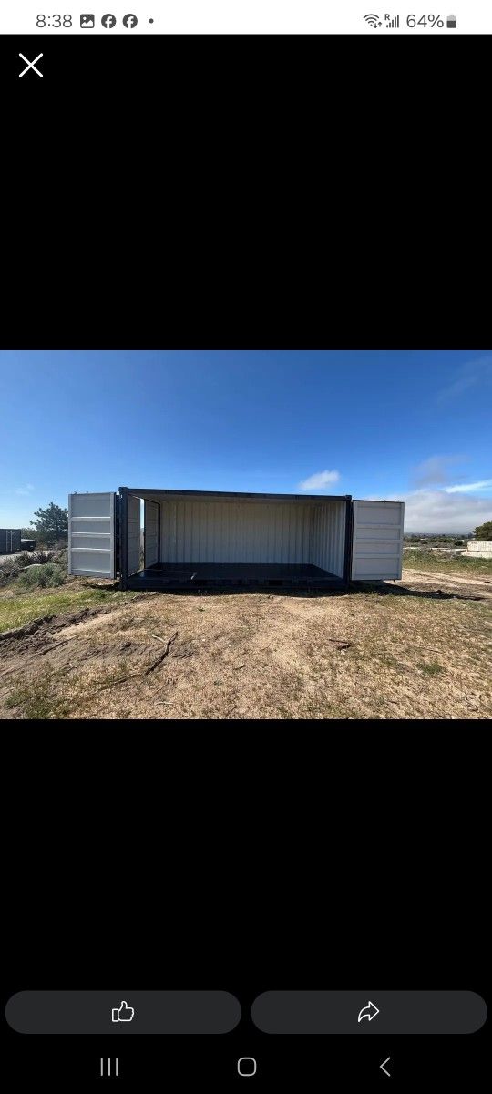20FT One Trip Complete Open Side Shipping Container