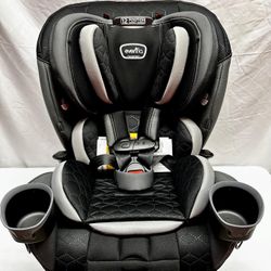 Evenflo EveryFit/All4One 3-in-1 Convertible Car Seat Quick Clean Cover Kingsley Black