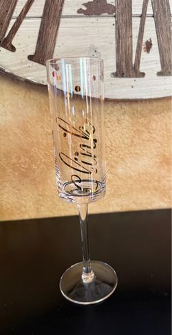 Set of six champagne glasses