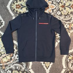 Prada Zip-Up “Double Jersey” Hoodie - Size Large