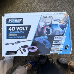 Brand new 40 volt pressure washer pulsar