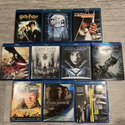 Blu-ray Harry Potter Corpse Bride Clockwork Orange Dark Knight Underworld 300 Dark City Italian Job Pearl Harbor Harts War