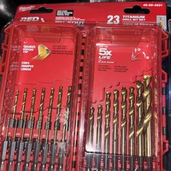 23 Pc Titanium Drill Bits 