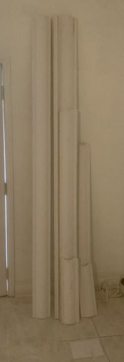 White Foam Molding- Various Pieces