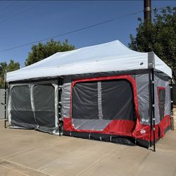 EZUP EZ-UP Eclipse 10' x 20' Canopy + Work Cube 10x20 + Camping Cube