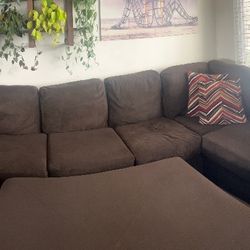  4-Piece Sectional w/ Oversized Ottoman 