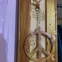 Peace Sign Keychain