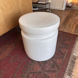 Murray Round Ceramic End Table White - Threshold designed with Studio McGel