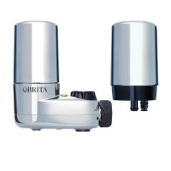 Brita Faucet Mount Water Filter Chrome Elite 99 Lead Reduction Water Purifica... One Filter