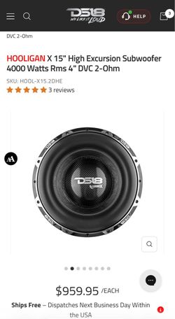 Ds18 hooligan 15 inch subwoofer