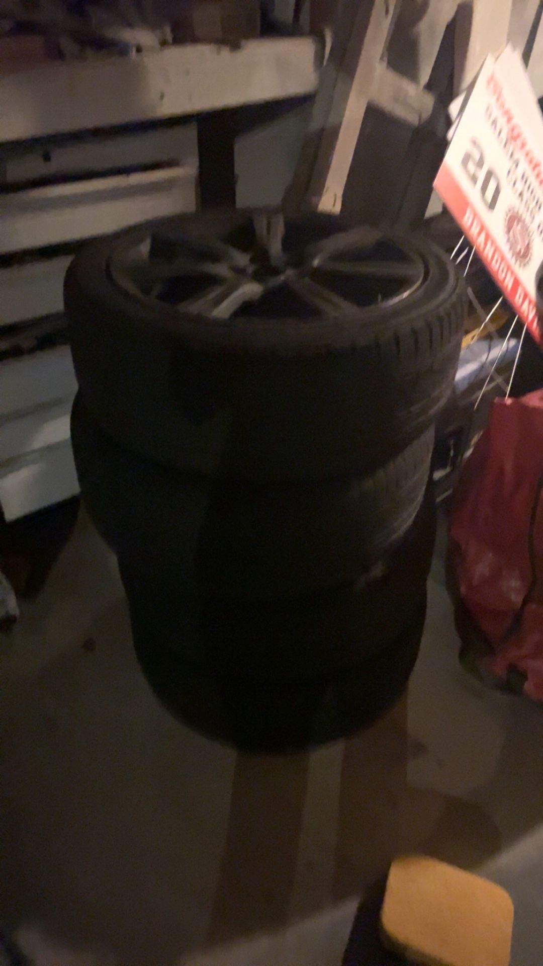 2007 Subaru WRX STI 17” Wheels With Tirees