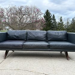 West Elm MCM Leather Sofa