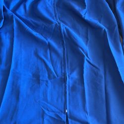 Blue Graduation Cap & Gown 