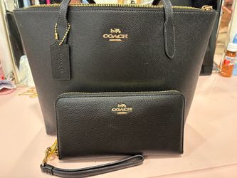 Coach bag and wallet