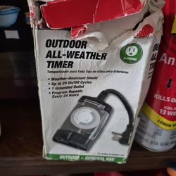 Outdoor all weather timer