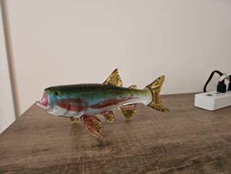 Hand Blown Glass Trout