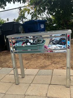 Mirrored Console Table with Two Drawers