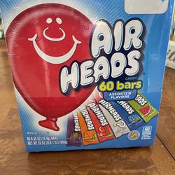 Air Heads 60 Ct Bars, 6 Flavors