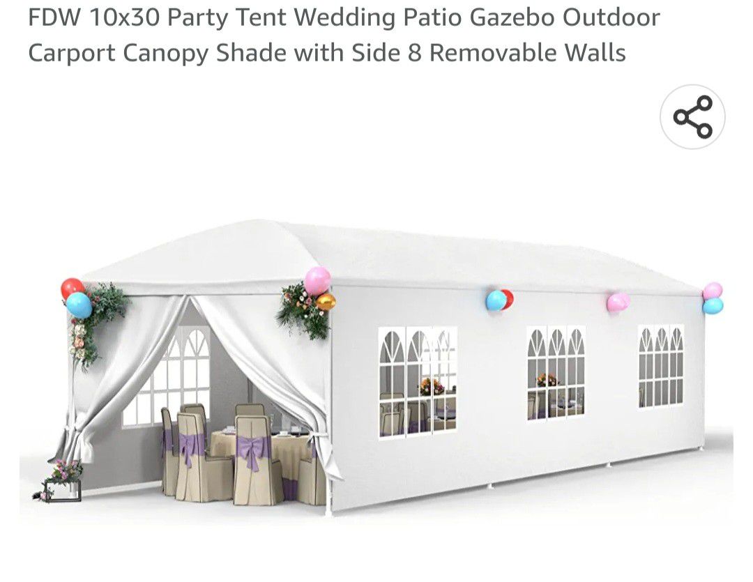 10x30 Party Tent- New
