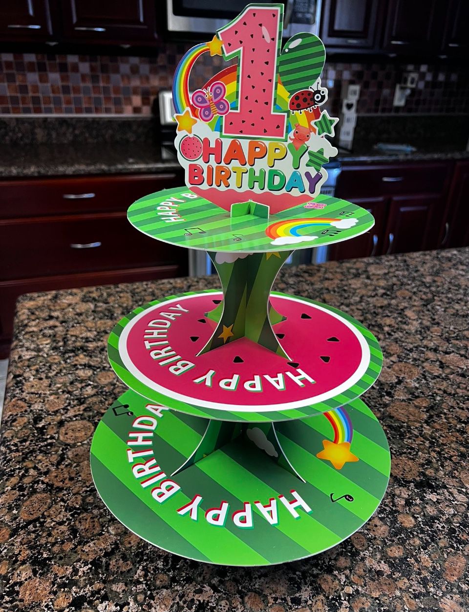 Cocomelon First Birthday Cupcake Stand
