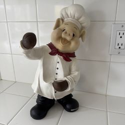 Pig Chef Wine Holder 