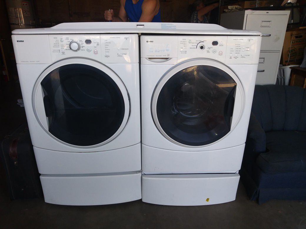 Kenmore front load washer and dryer set