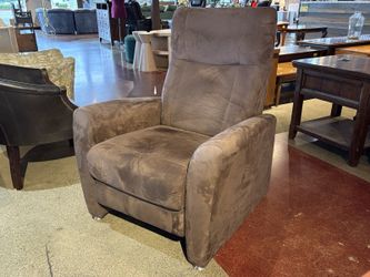 Plush Cocoa Brown Lowkey Recliner Armchair