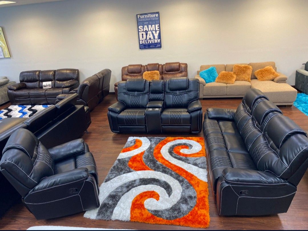 SOFA AND LOVESEAT SET JUST $1299!!! ADD THE RECLINER CHAIR FOR $299!!! JUST $50 DOWN AND 90 DAYS!!!