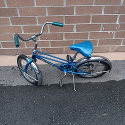 1960's original schwinn pixie blue bike with 16x1.75 tires