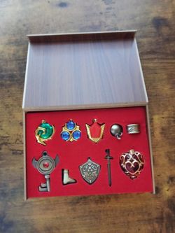 The Legend of Zelda Link Hylian Sword Keychain Necklace 10pcs Collection Set