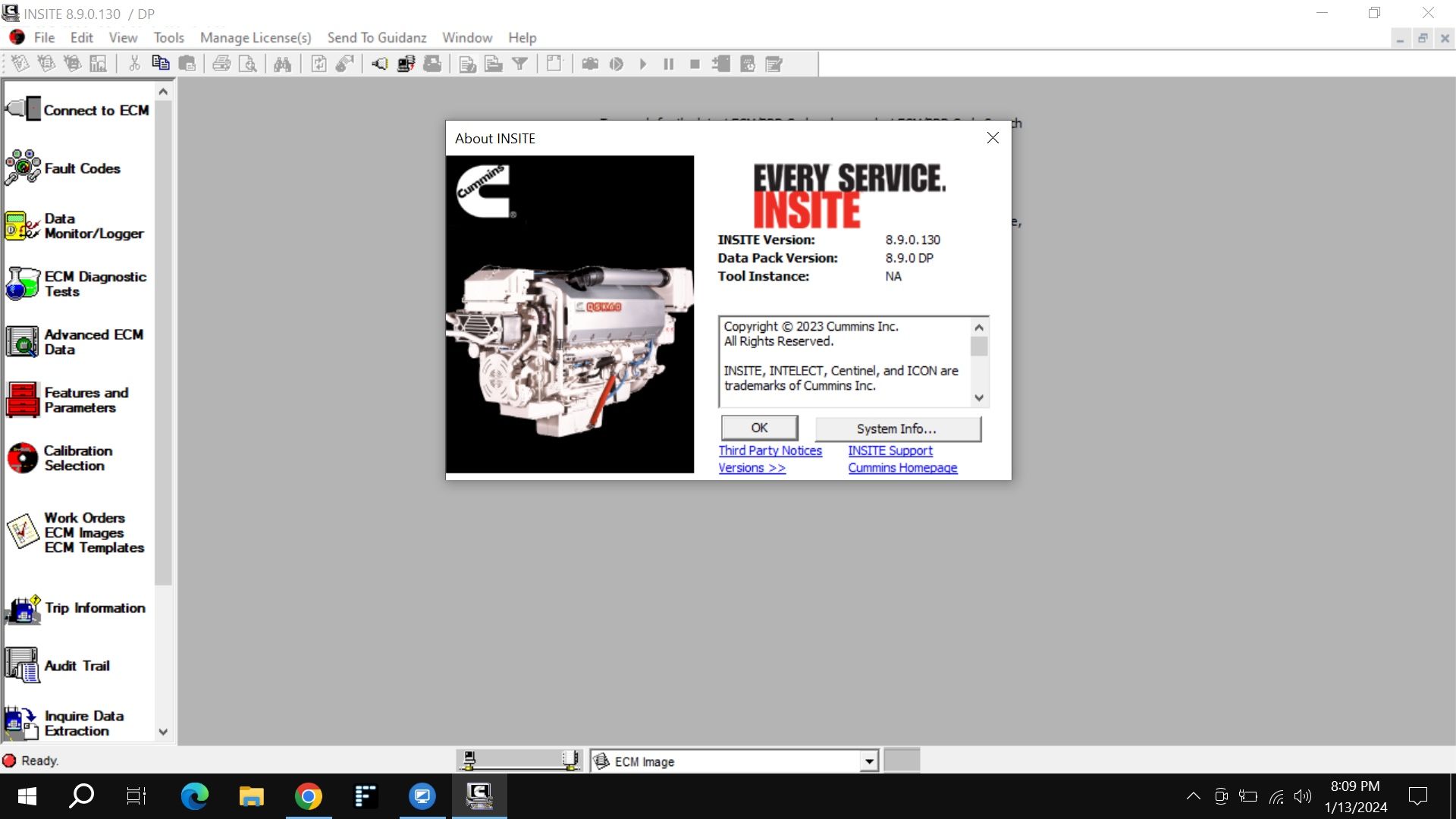 Cummins Insite 8.9 Diagnostic Programming Tool