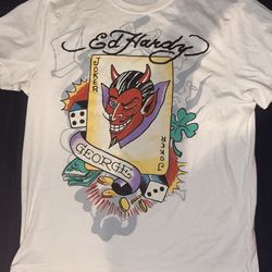 Ed hardy Large joker t-shirt
