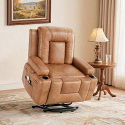 Power Lift Recliner / Cognac