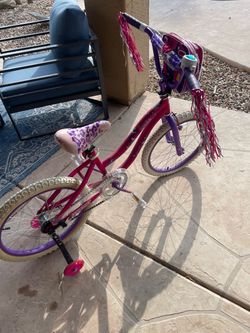 Girls Kids Bike with Training Wheels