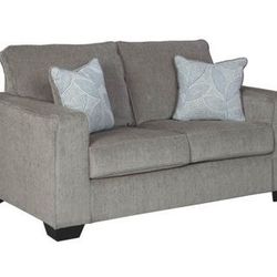 Silver Grey Love Seat Couch (Sofa Also Available)