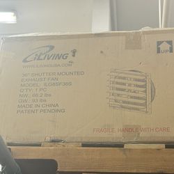 ILG8SF36S - iLIVING 36 Inch Single Speed Shutter Exhaust Fan, Wall-Mounted