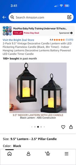 Vintage decor, candles