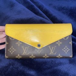 Louis Vuitton Marie-lou Monogram Canvas and Epi Leather Long Wallet